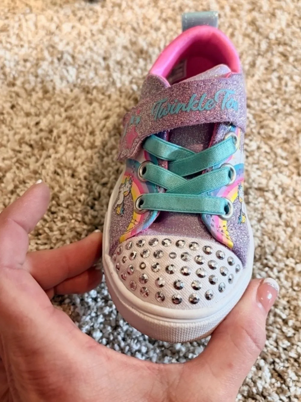 Skechers Twinkle Toes Light-Up Unicorn Sneakers Toddler 6